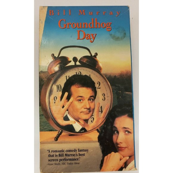 VHS Tape "Groundhog Day" Bill Murray Andie McDowell Chris Elliott 1993 PG - Picture 1 of 3
